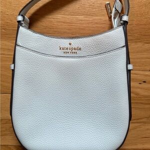 Kate Spade Robin Blue Cross Bodh Bag with Pebbled Leather